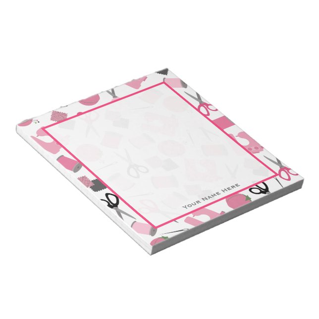 Sewing Themed Notepad (Angled)
