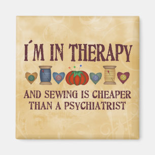 Sewing Therapy Magnet