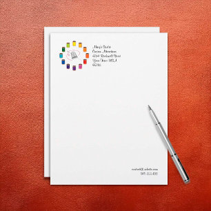 Sewing Thimble, Needle and Threads Letterhead