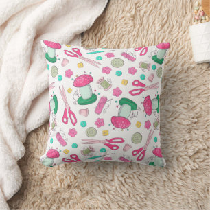 Sewing Time Throw Pillow