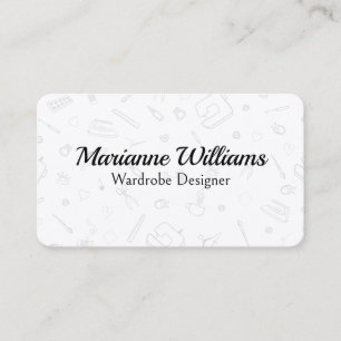 Sewing Tools Pattern Wardrobe Designer Business Card