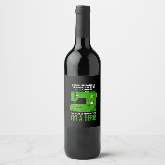 Sewing Wine Label (Front)