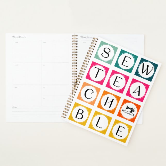Sewteachable Colorful Squares Planner (Display)
