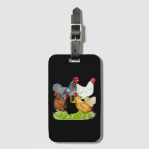 Sex-linked Chickens Quintet Luggage Tag