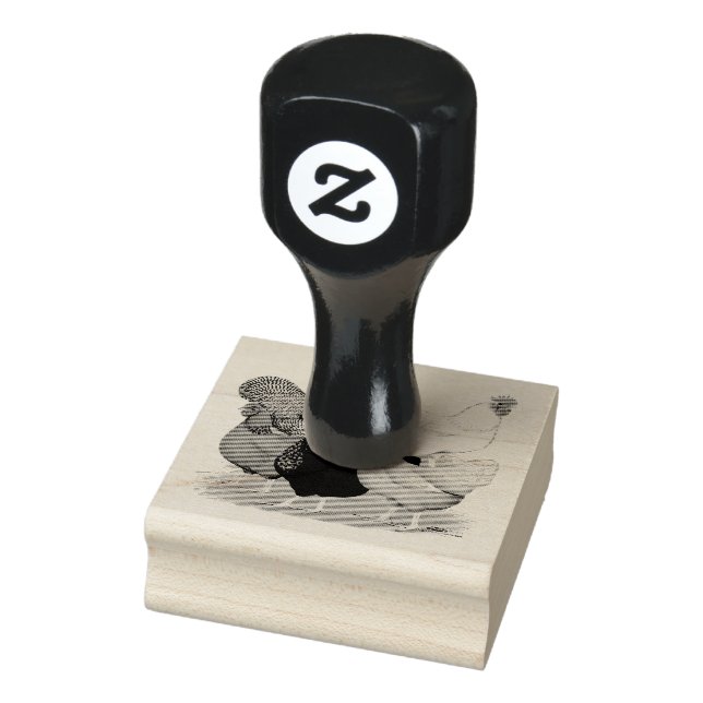 Sex-linked Chickens Quintet Rubber Stamp (Stamp)
