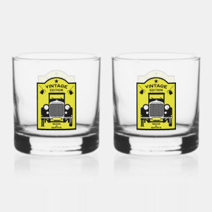  Sexagenarian Happy Birthday Over The Hill Whiskey Glass