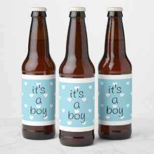 sexe révéler (garçon) bière étiquettes