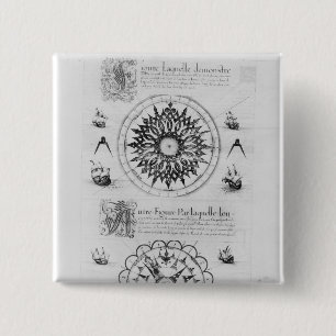 Sextant 2 Inch Square Button