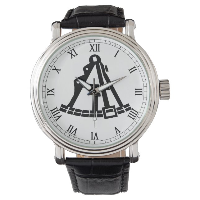 Sextant sur une montre (devant)