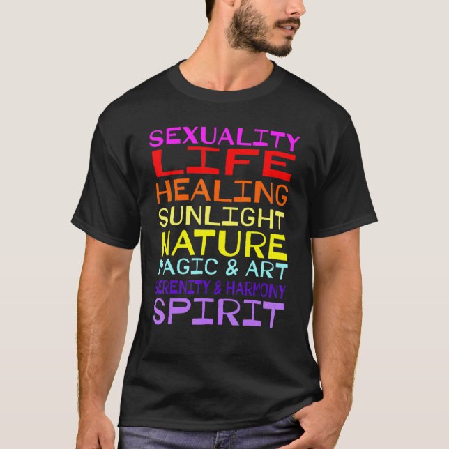 Sexuality Life Healing Sunlight Nature Magic Seren T-Shirt (Front)