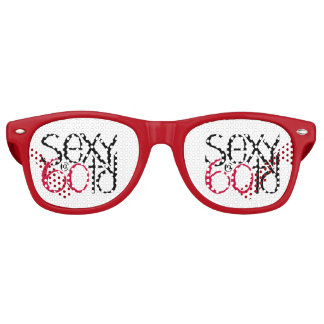 Sexy à 60 lunettes de soleil rouges rétro