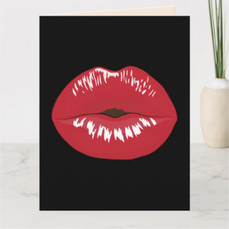 SEXY BIRTHDAY LIPS HUSBAND BIG Greetng Card