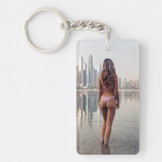  Sexy City Girl   Photo Key Chain