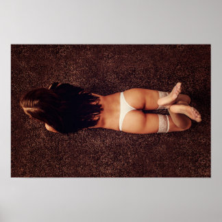 Sexy lingerie model photo Poster