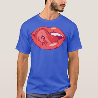 Sexy Mouth With Piercing 3 T-Shirt