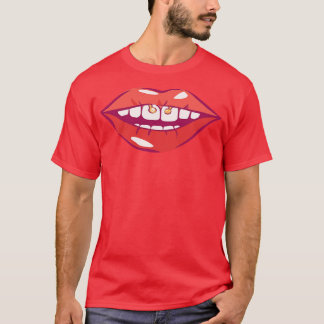 Sexy Mouth With Piercing T-Shirt