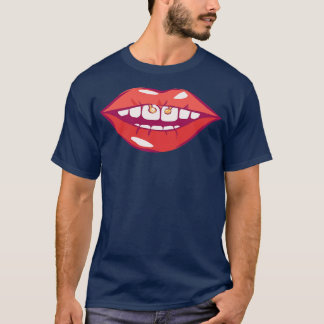 Sexy Mouth With Piercing T-Shirt
