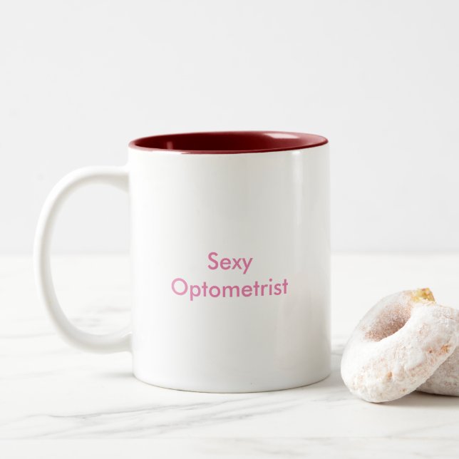 Sexy Optometrist Mug With Tassels by CRONEA (With Donut)