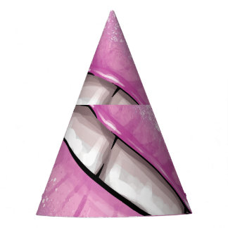 Sexy Pink Lips: Vintage Gloss. Party Hat