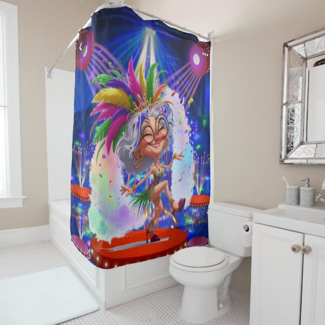 Sexy Sadie Shower Curtains (In Situ)