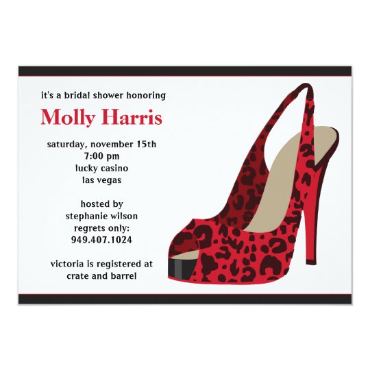 Sexy Shoe Bachelorette Party Invitation