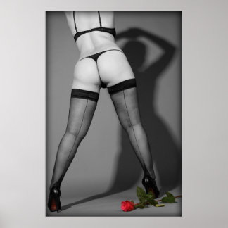Sexy stockings and heels poster