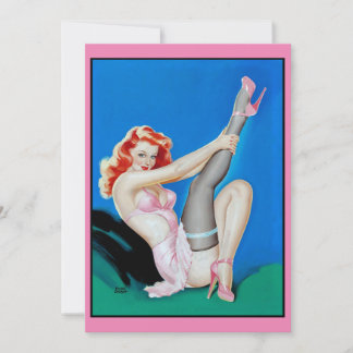 Sexy Vintage pin up girl  Invitation