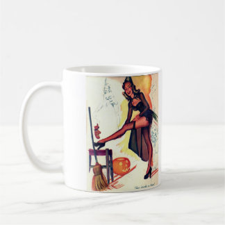 Sexy Witch Vintage Halloween Coffee Mug