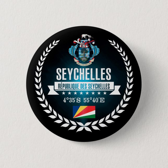Seychelles 2 Inch Round Button (Front)