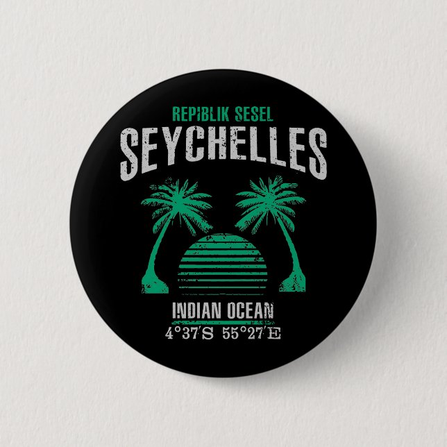 Seychelles 2 Inch Round Button (Front)