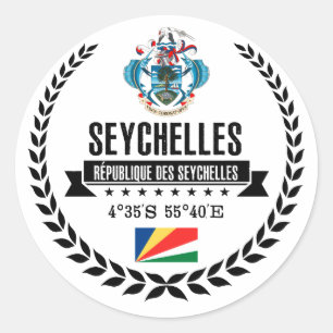 Seychelles Classic Round Sticker