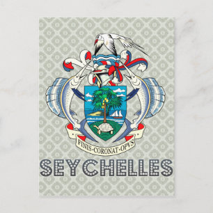 Seychelles Coat of Arms Postcard