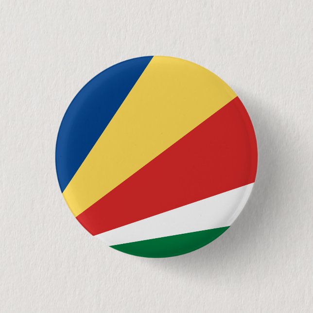 Seychelles Flag 1 Inch Round Button (Front)