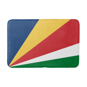 Seychelles Flag Bath Mat