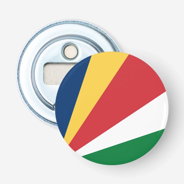 Seychelles Flag Bottle Opener (Front)
