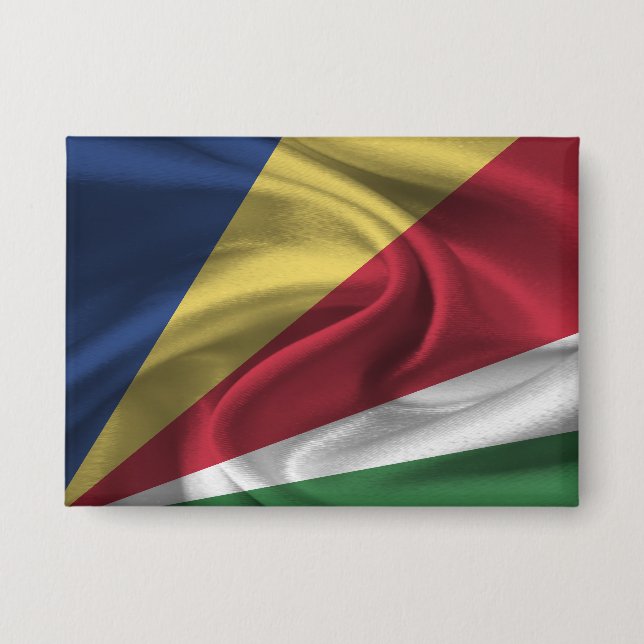 Seychelles Flag Button (Front)