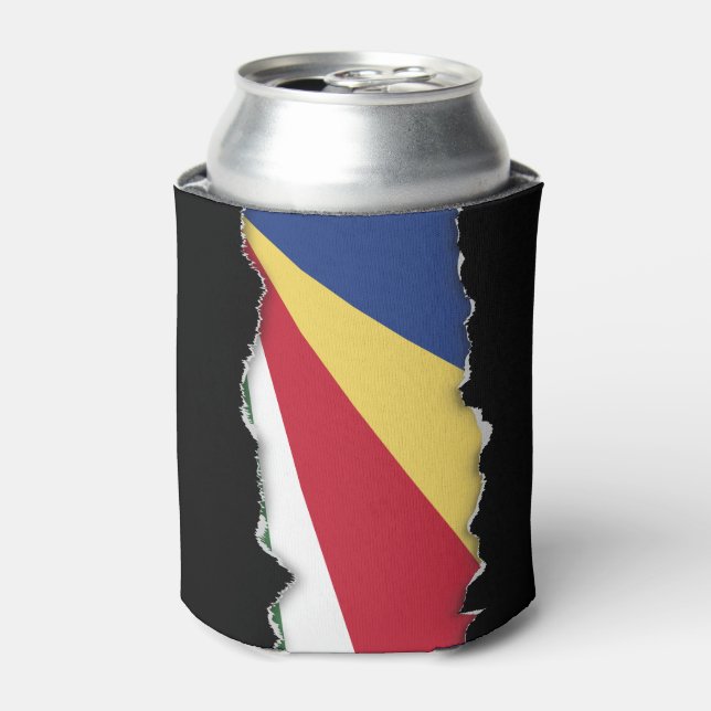 Seychelles Flag Can Cooler (Can Front)