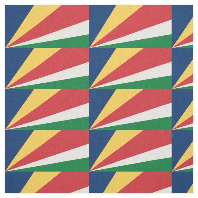 Seychelles Flag Fabric (Swatch)