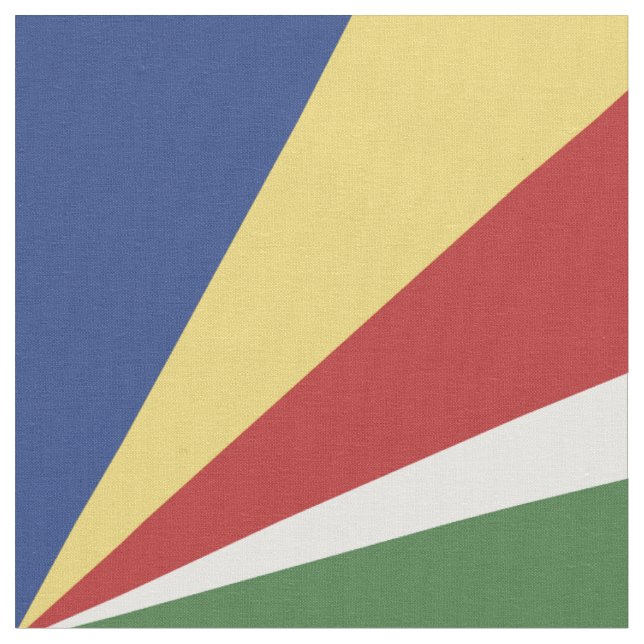 Seychelles flag fabric (Close Up)