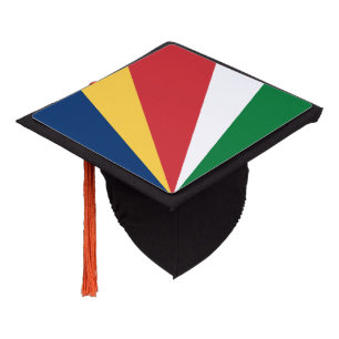 Seychelles Flag Graduation Cap Topper