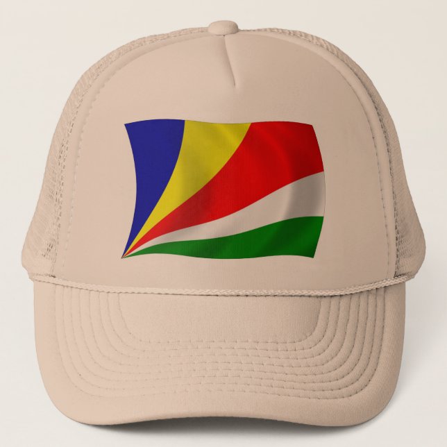 Seychelles Flag Hat (Front)