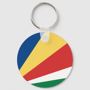 Seychelles Flag Keychain