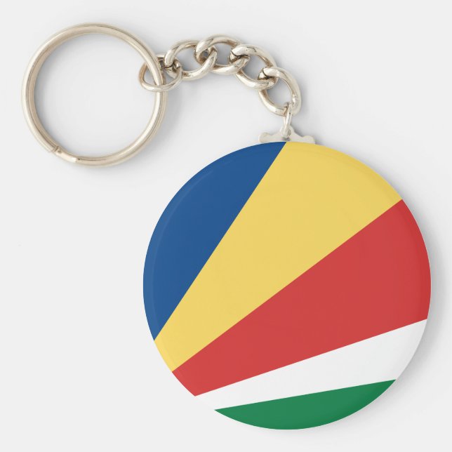 Seychelles Flag Keychain (Front)