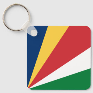 Seychelles Flag Keychain