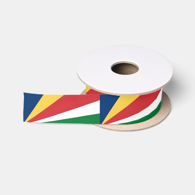 Seychelles Flag Satin Ribbon (Spool)
