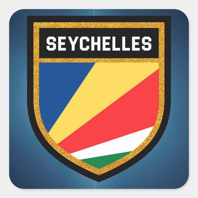 Seychelles Flag Square Sticker (Front)