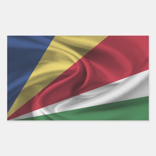 Seychelles Flag Sticker (Front)