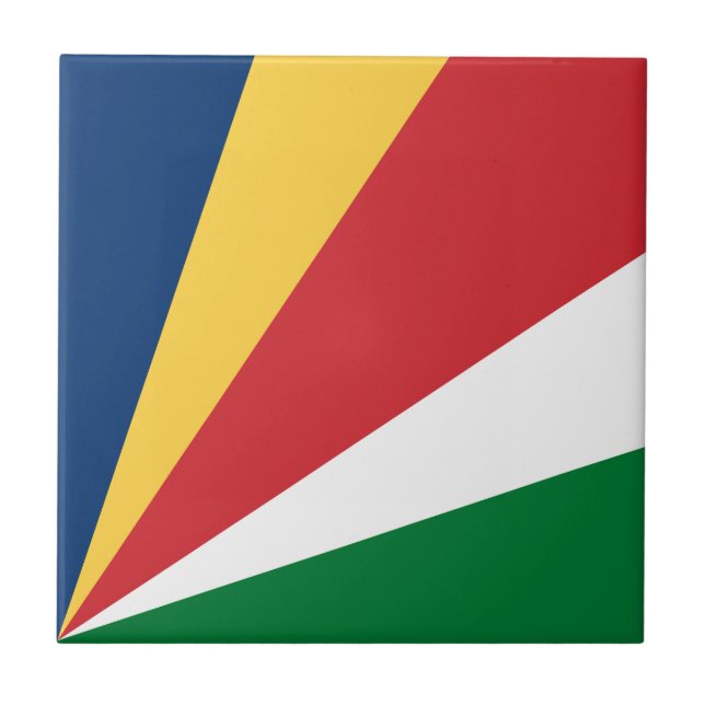 Seychelles Flag Tile (Front)