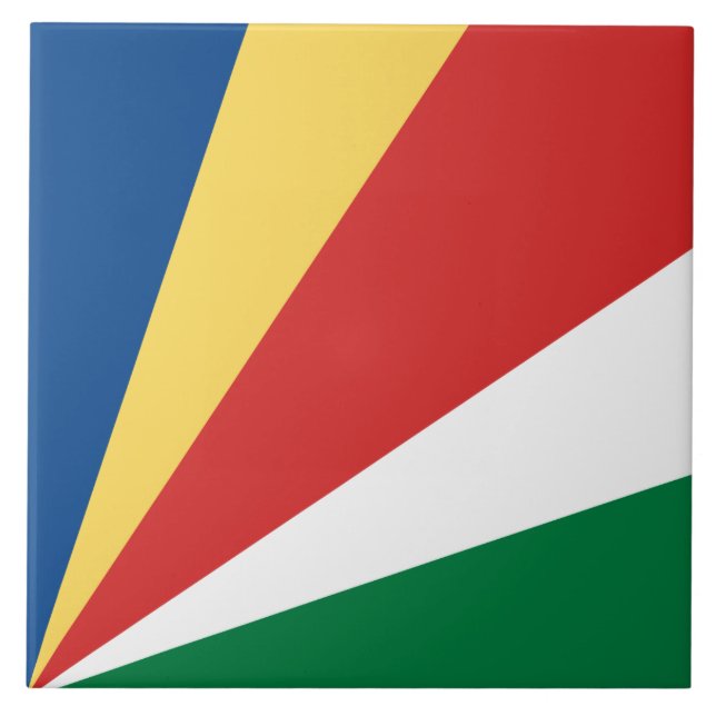 Seychelles Flag Tile (Front)