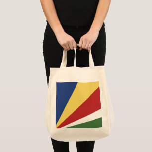 Seychelles flag tote bag
